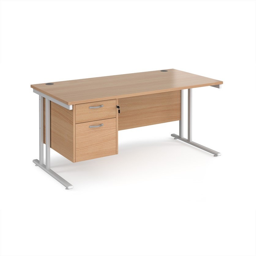 Teacher's Desk with Lockable Pedestal – Maestro 25