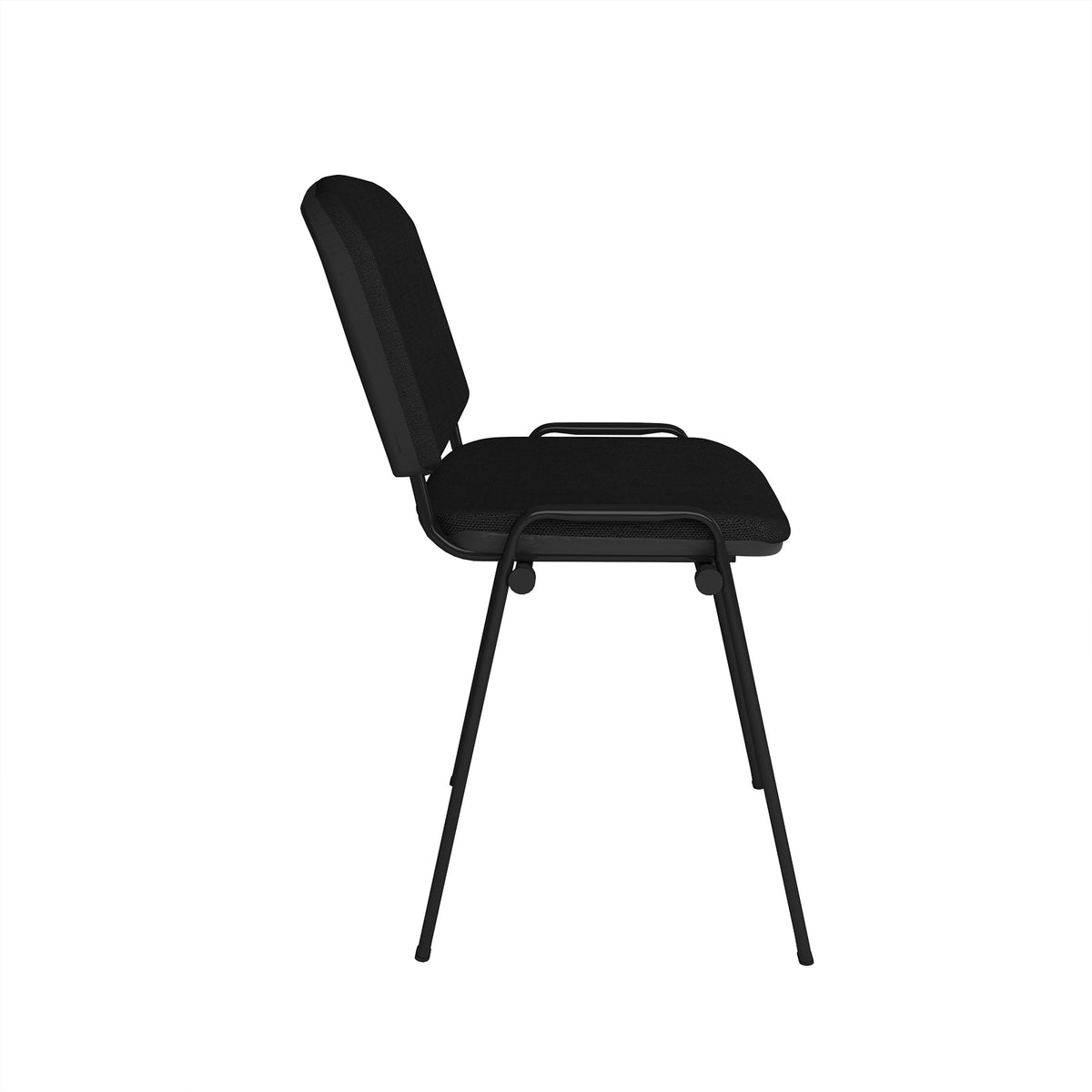 DAMS Taurus Upholstered Stacking Chair – Black Frame