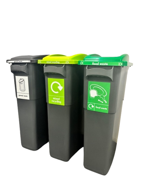 3 x Pack Recycling Bins 60L