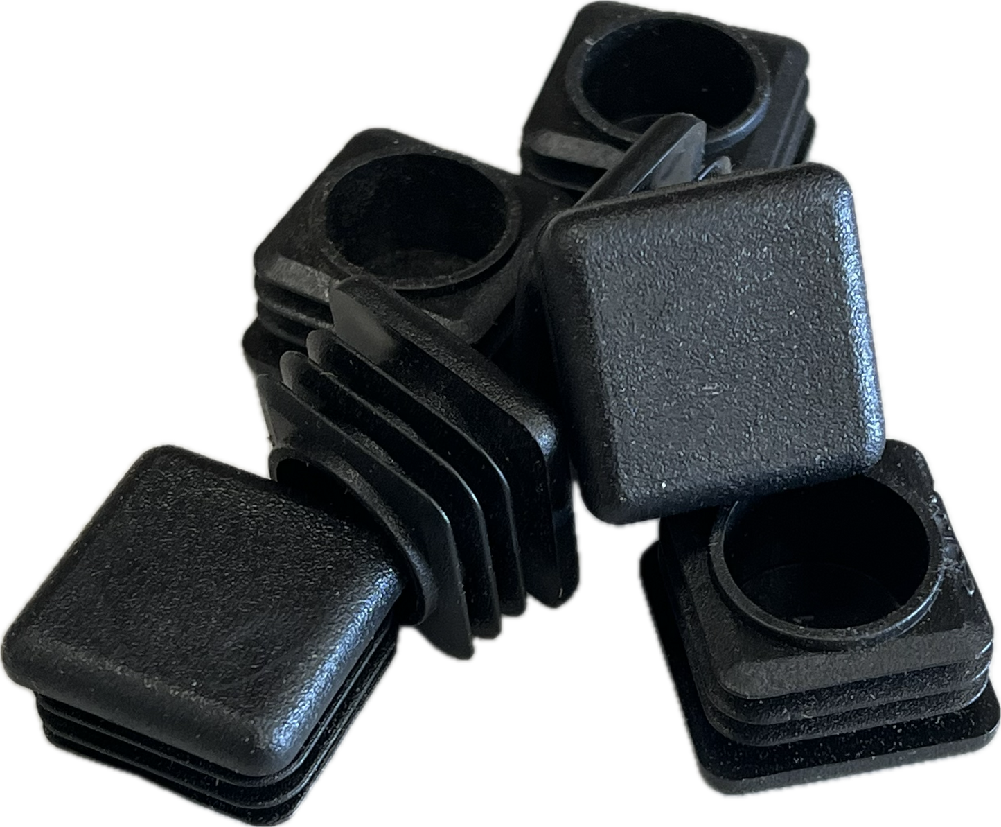 Black, square classroom table feet