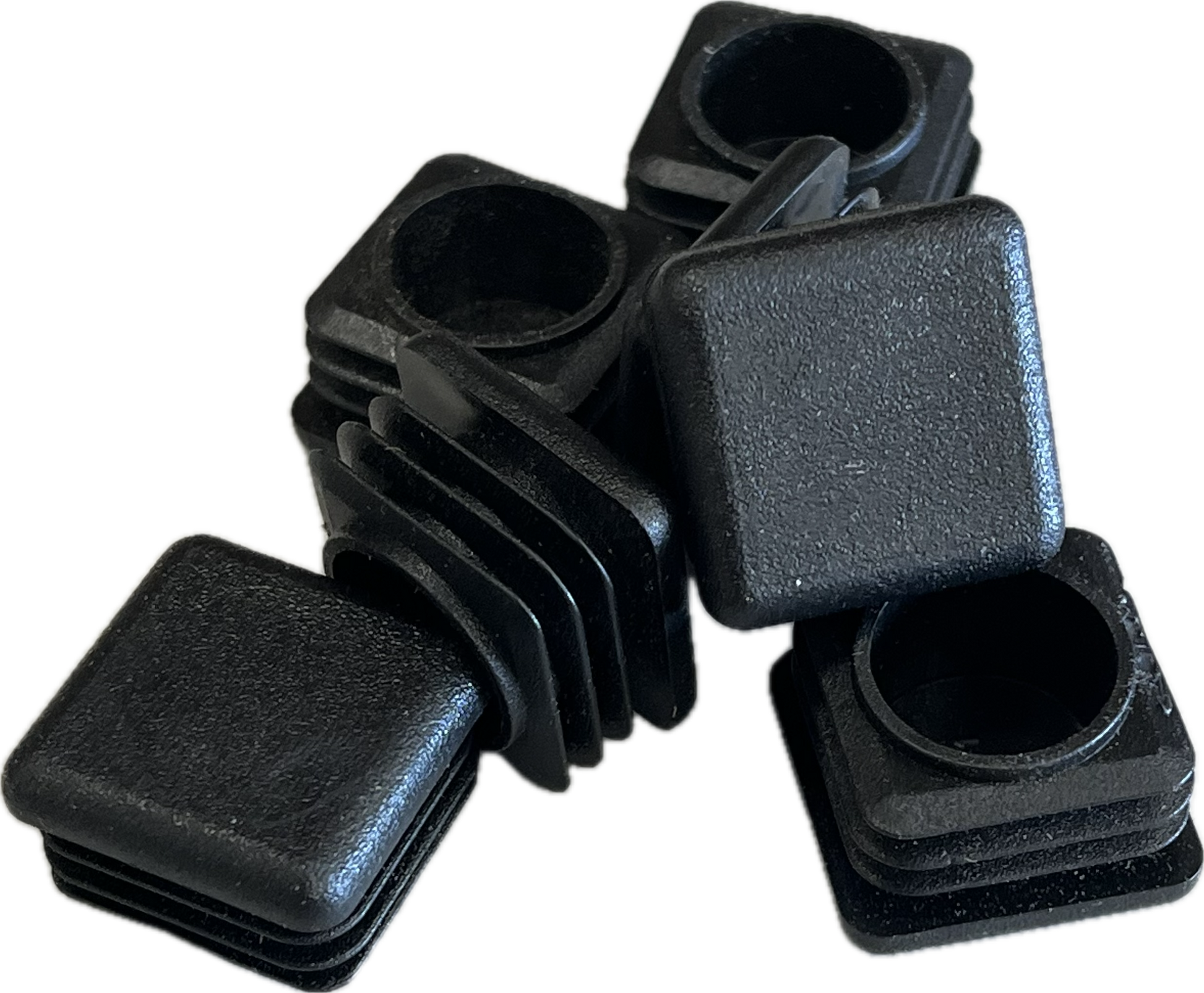 Black, square classroom table feet