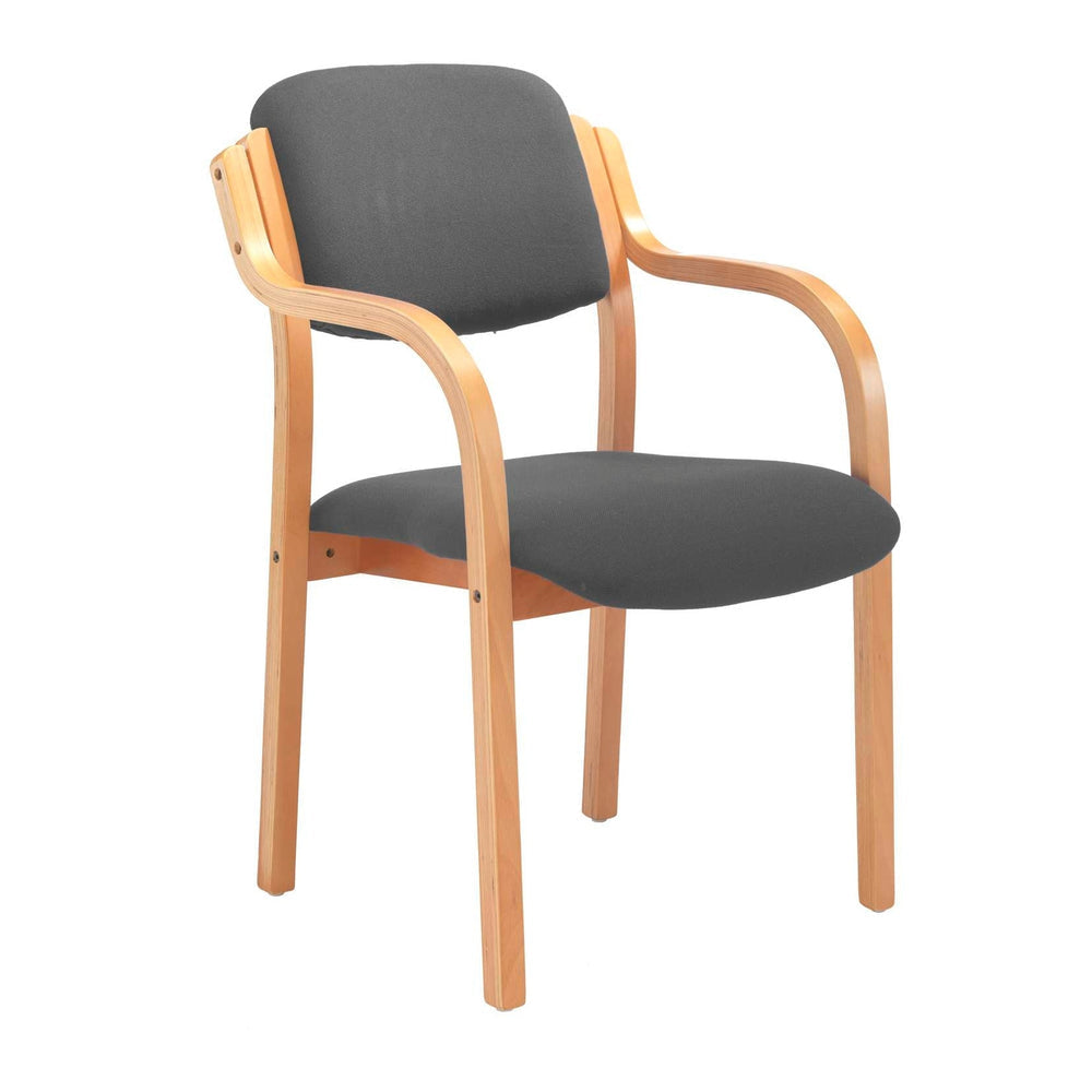 Renoir Upholstered Wooden Stacking Chair – With or Without Arms