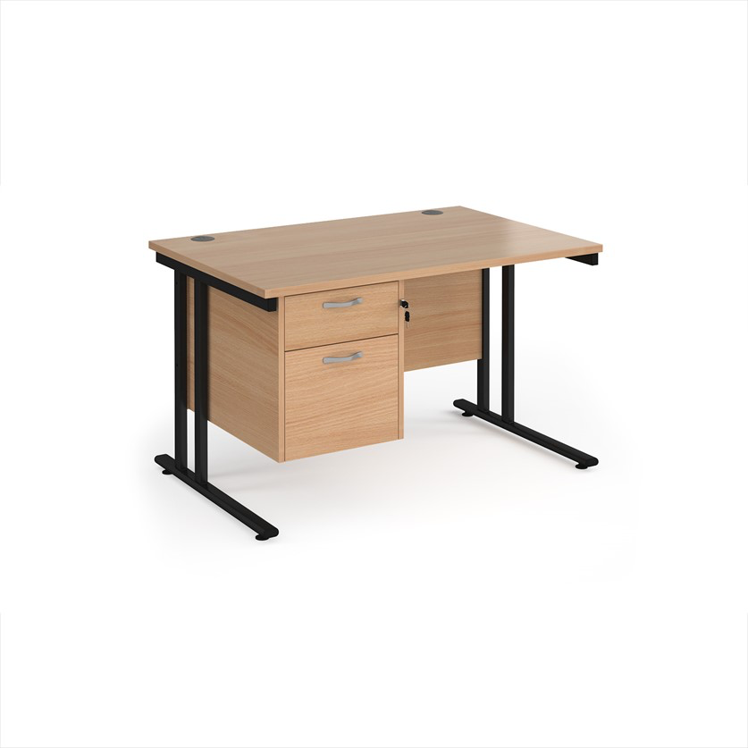Teacher's Desk with Lockable Pedestal – Maestro 25