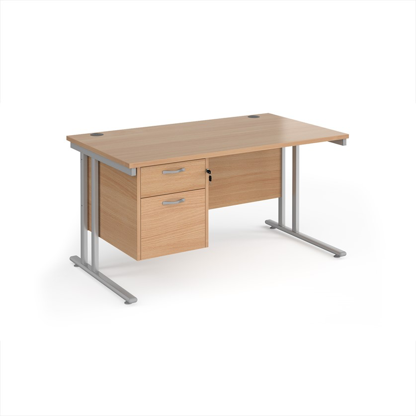 Teacher's Desk with Lockable Pedestal – Maestro 25
