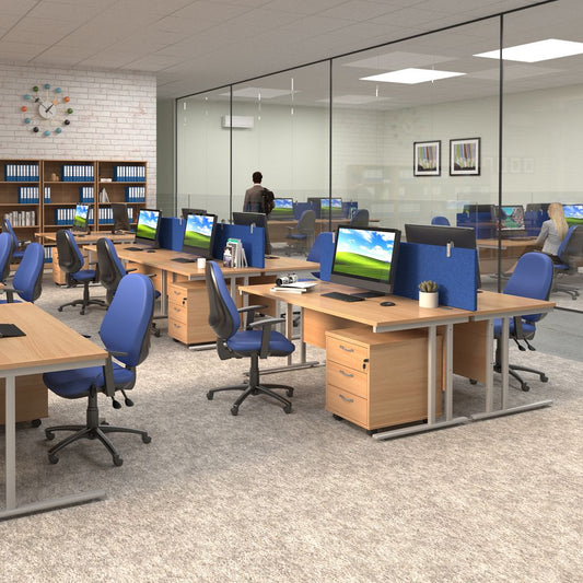 Maestro 25 Cantilever Office Desk – Multiple Sizes & Finishes