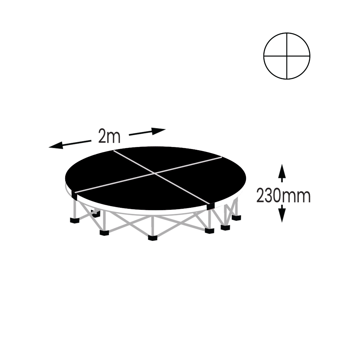 Round Drum Riser