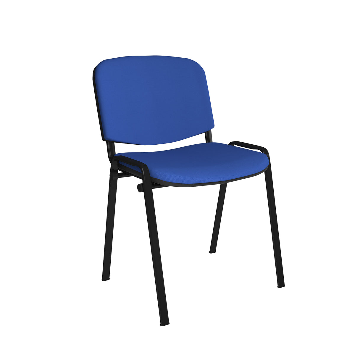 DAMS Taurus Upholstered Stacking Chair – Black Frame