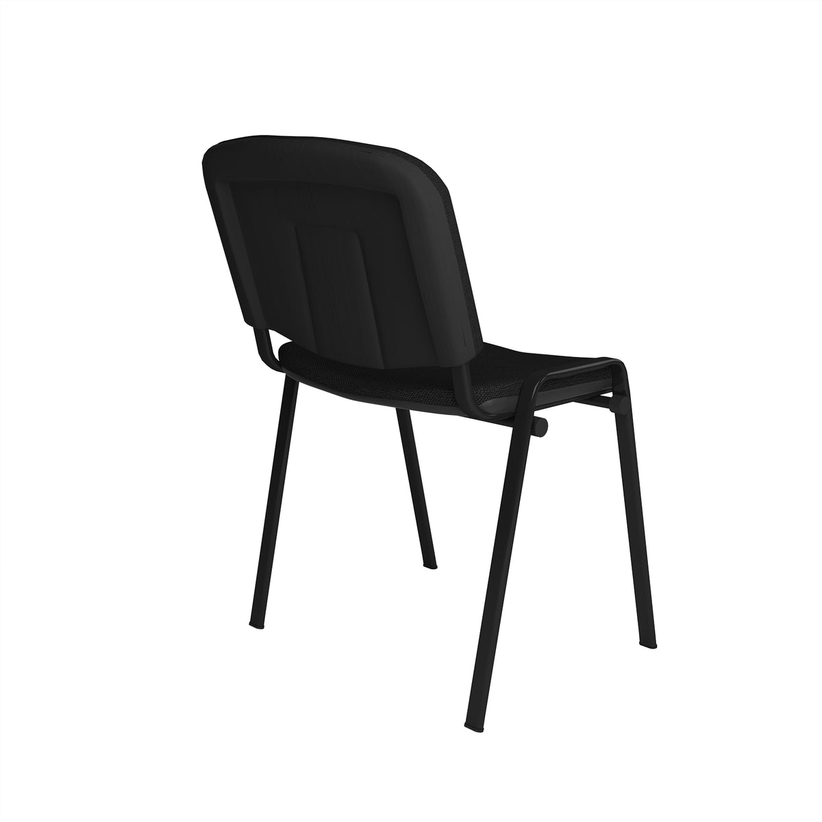 DAMS Taurus Upholstered Stacking Chair – Black Frame