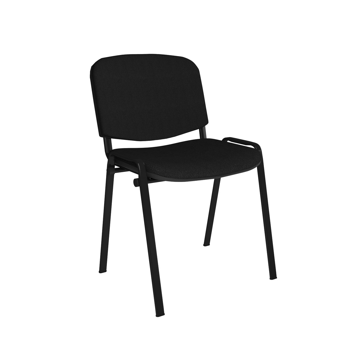 DAMS Taurus Upholstered Stacking Chair – Black Frame