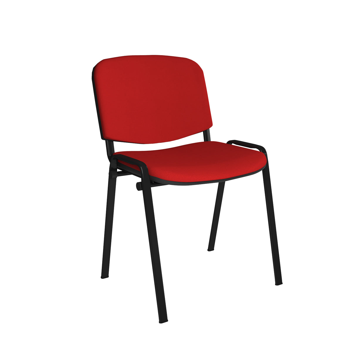 DAMS Taurus Upholstered Stacking Chair – Black Frame